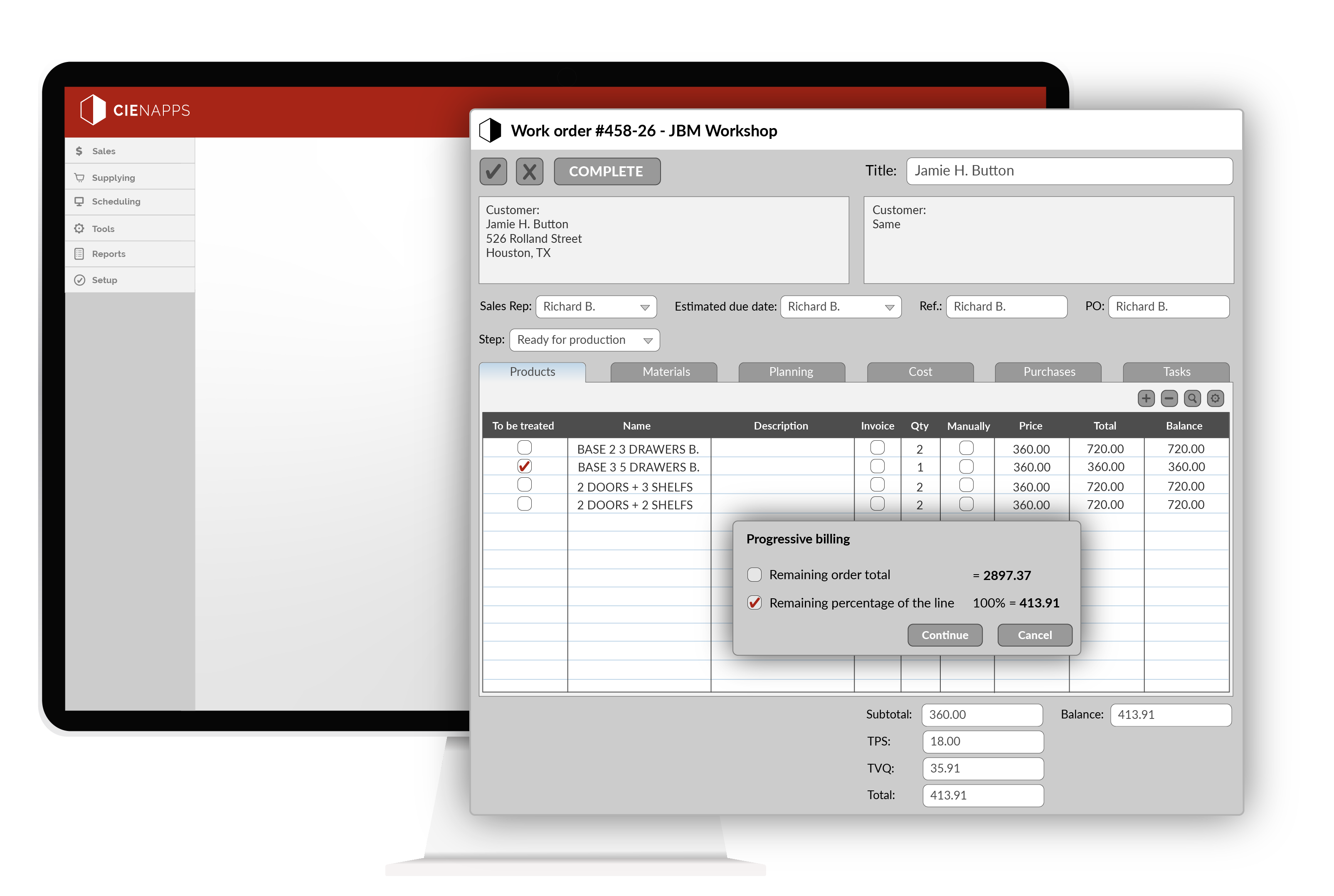 Progressive billing - all features